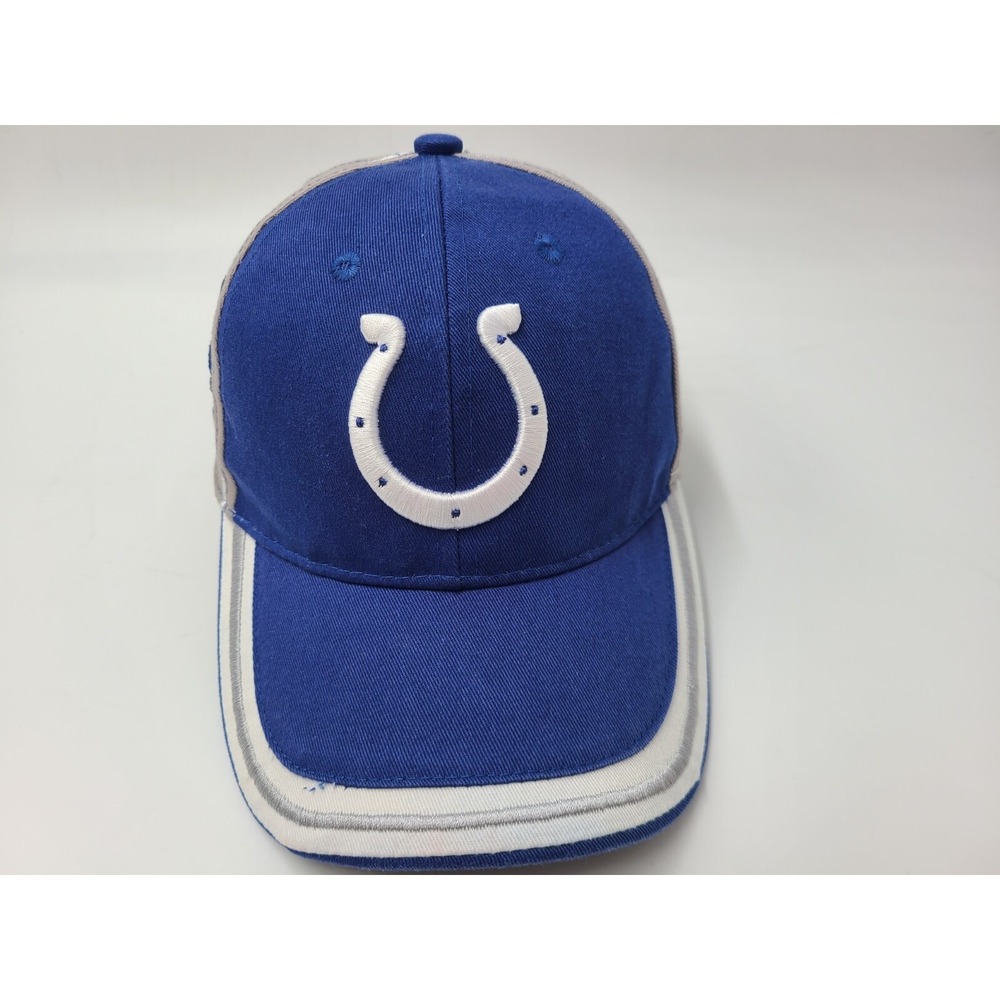 Indianapolis Colts Reebok Adjustable (Fits Small) Hat Cap NFL Football Blue Gray